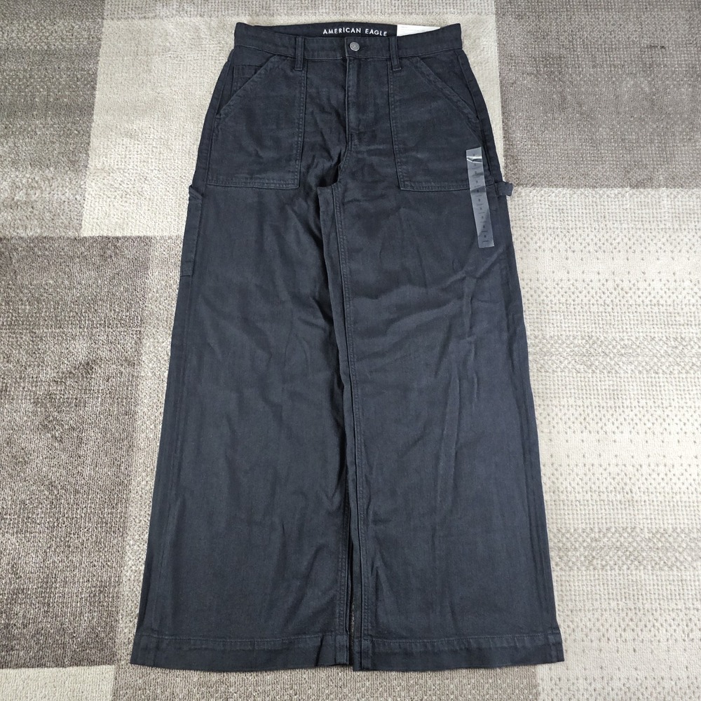 NWT American Eagle Women's Black Wide-Leg Pants